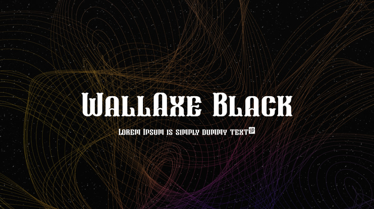 WallAxe Black Font