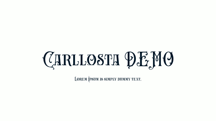 Carllosta DEMO Font