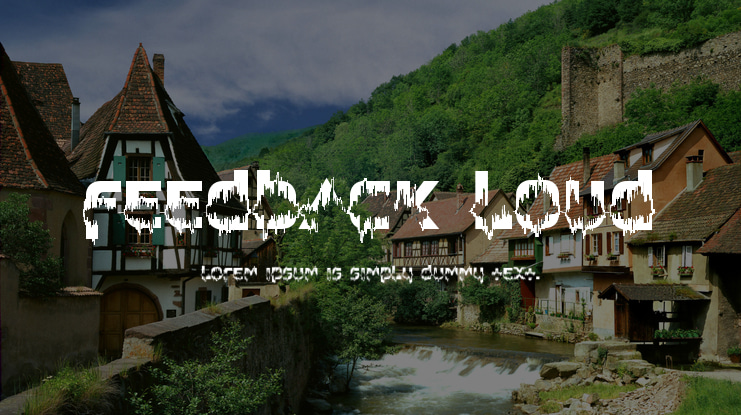 Feedback Loud Font