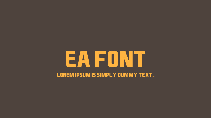EA Font