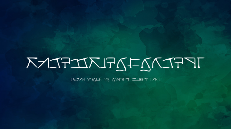 AeridanishScript Font