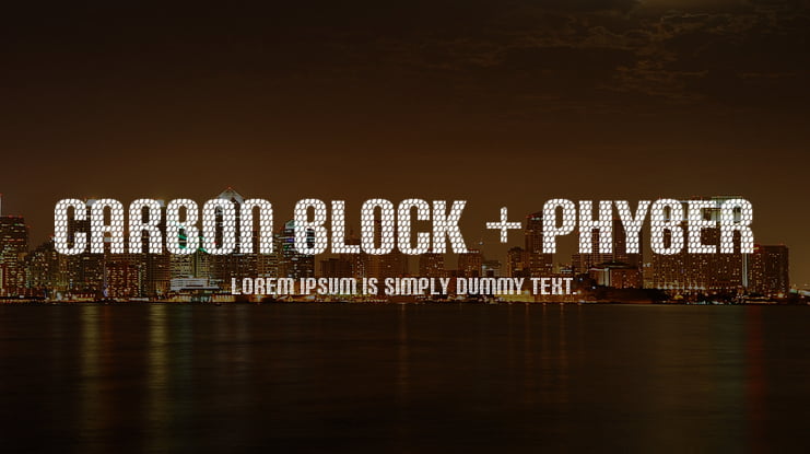 Carbon Block + Phyber Font Family