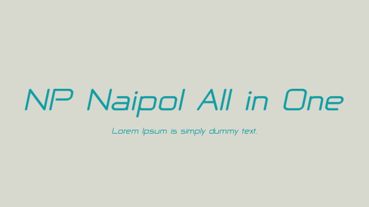 NP Naipol All in One Font Family