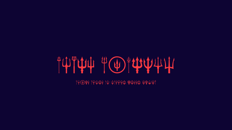 Black Trident Font