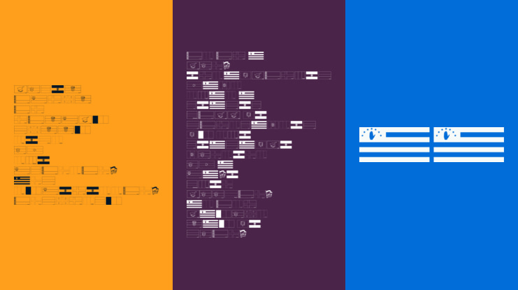 Flags of Europe Font