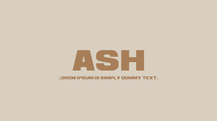 Ash Font