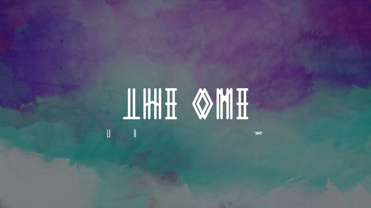 THE ONE Font
