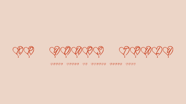 KR Yours Truly Font