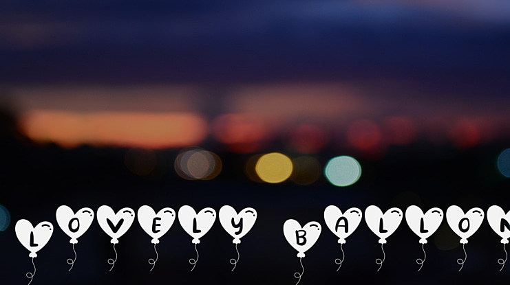 Lovely Ballon Font