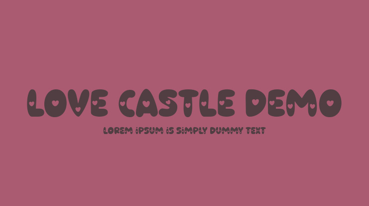 Love Castle Demo Font