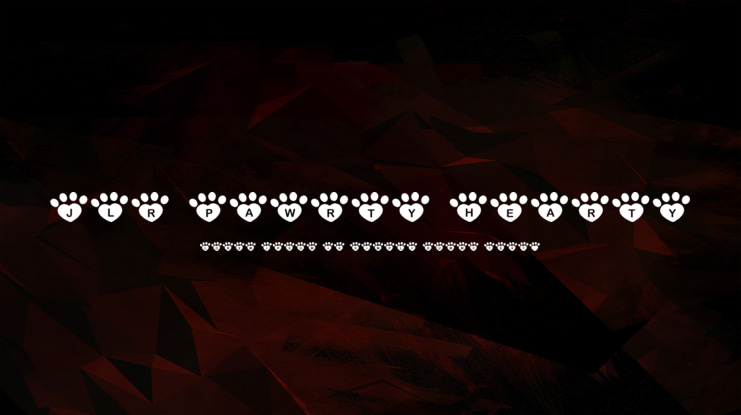 JLR Pawrty Hearty Font