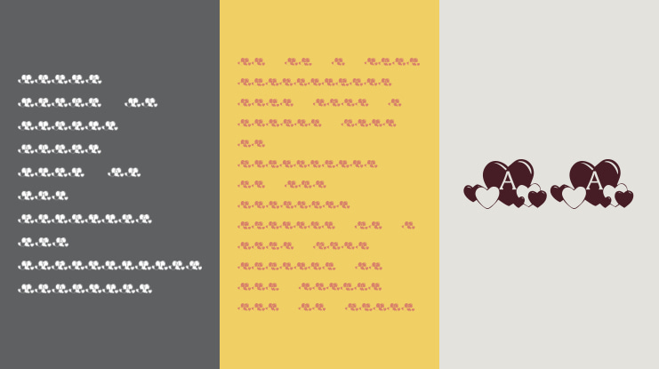 KR Lots Of Hearts Font