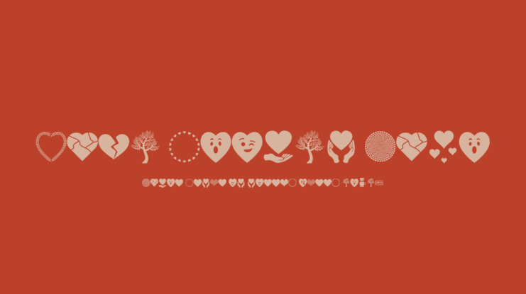 Font Hearts Love