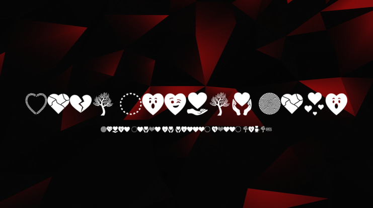 Font Hearts Love