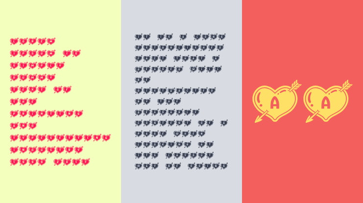 Hearts and Arrows Font