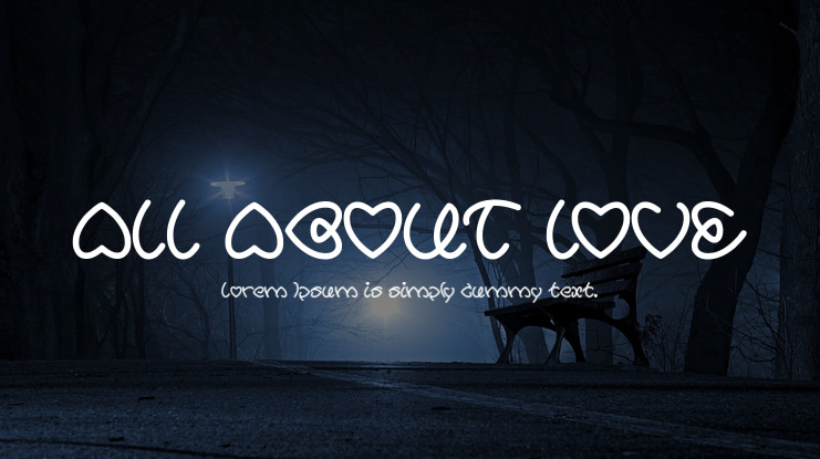 ALL ABOUT LOVE Font