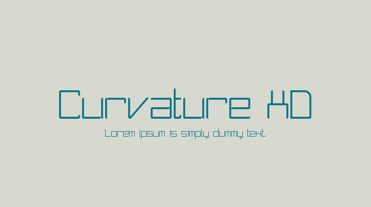 Curvature XD Font