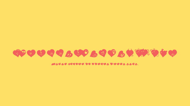 FluffyHeartsDing Font