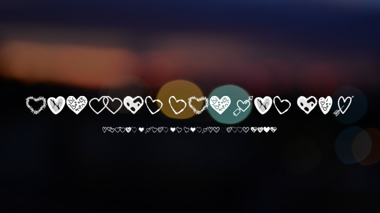 Hearts Shapes Tfb Font