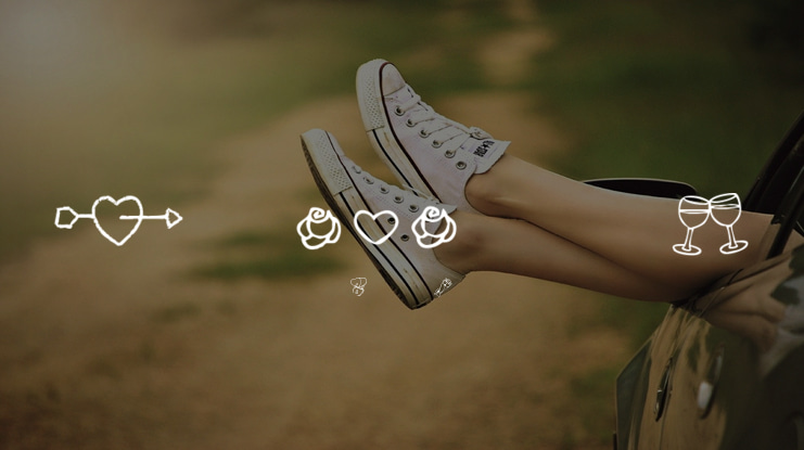 KR Cuori Divertenti 1 Font