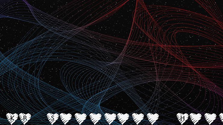 KR Scribble Heart Font