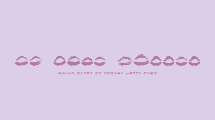 26 More Kisses Font