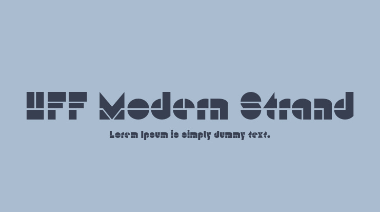 HFF Modern Strand Font