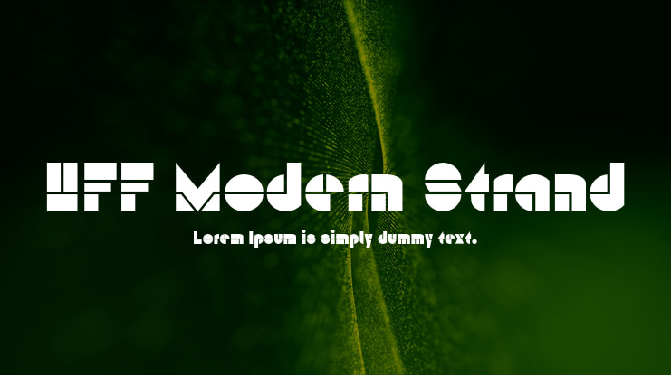 HFF Modern Strand Font