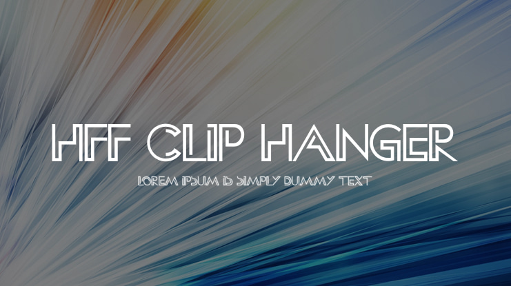 HFF Clip Hanger Font
