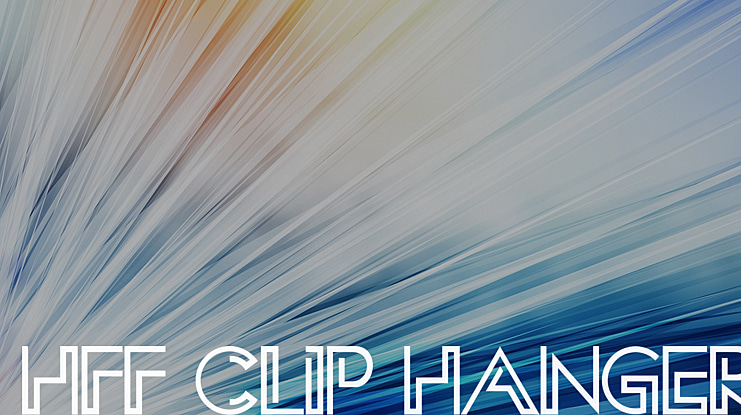 HFF Clip Hanger Font