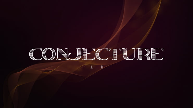CONJECTURE Font