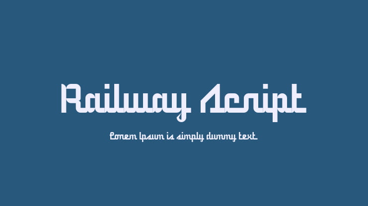 5Railway Script Font