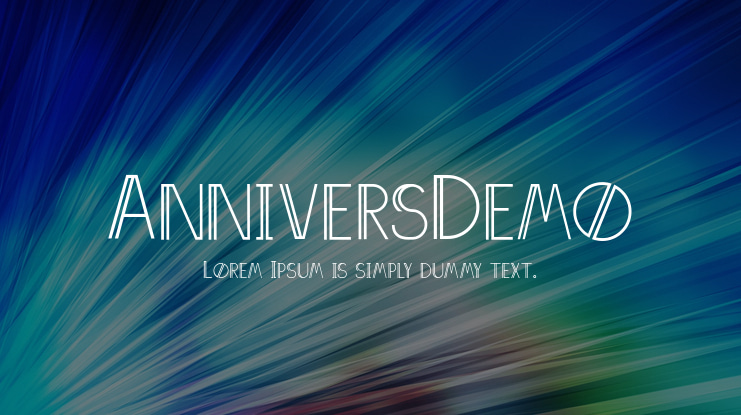 AnniversDemo Font