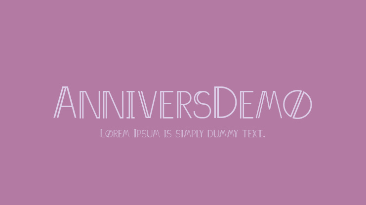 AnniversDemo Font