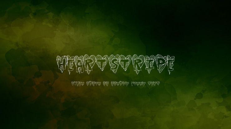 HeartStripe Font