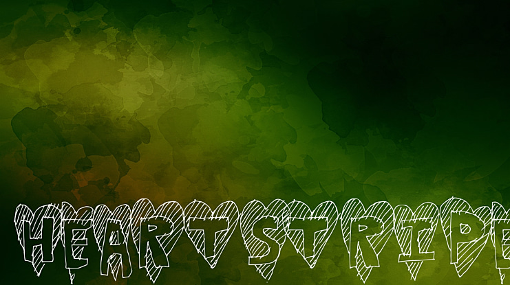 HeartStripe Font