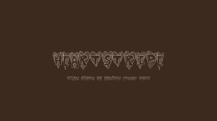 HeartStripe Font