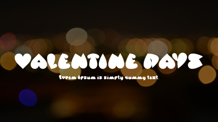 VALENTINE DAYS Font Family