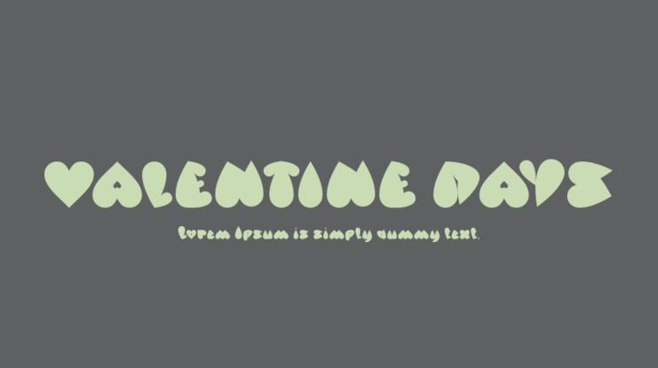 VALENTINE DAYS Font Family