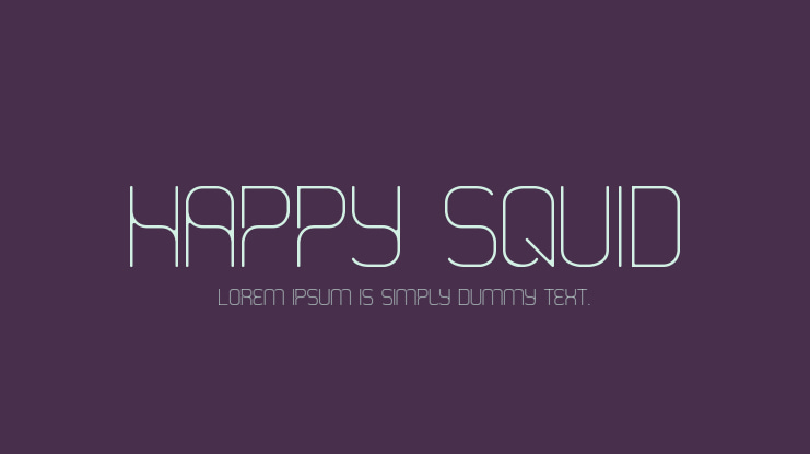Happy Squid Font