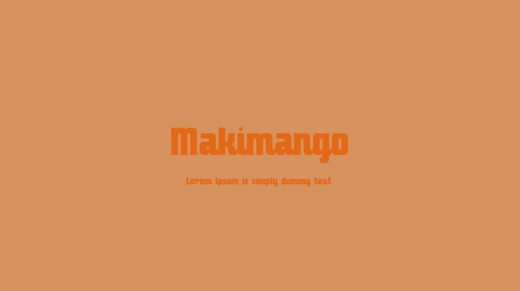 Makimango Font Family