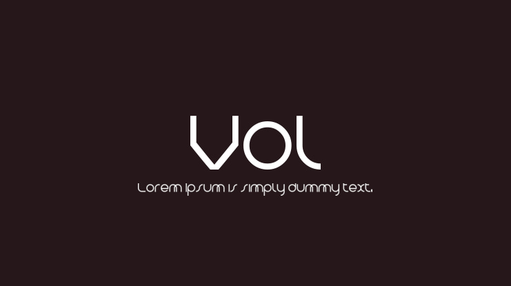 Vol Font