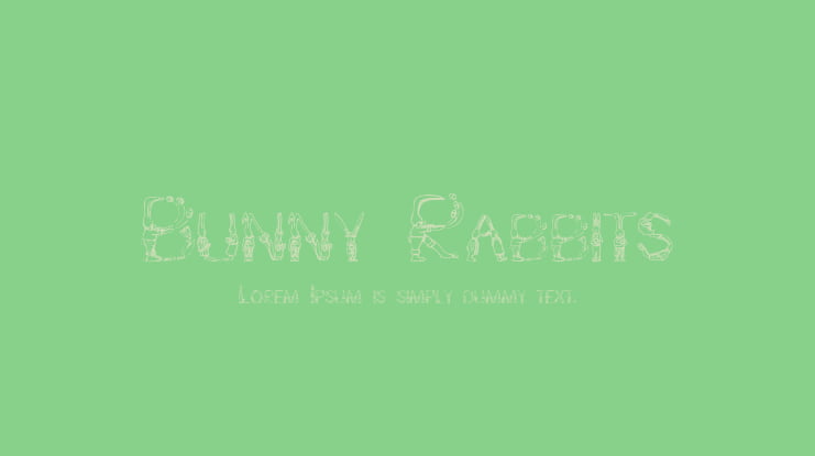 Bunny Rabbits Font
