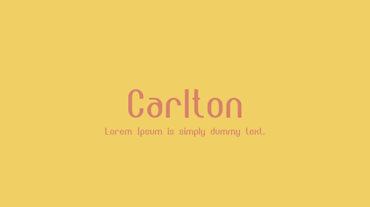 Carlton Font Family