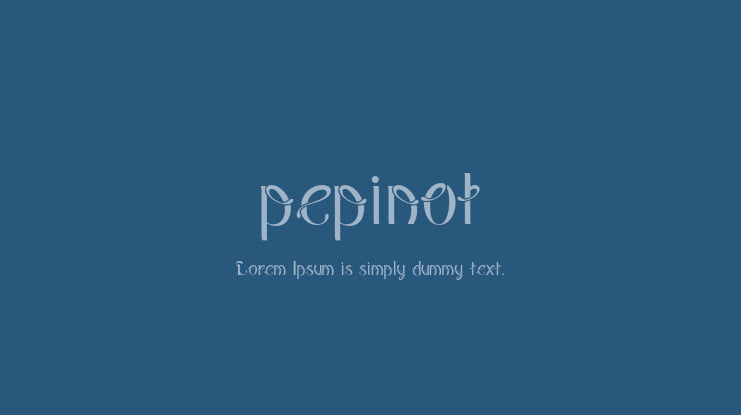 pepinot Font