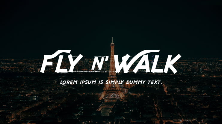 Fly n Walk Font