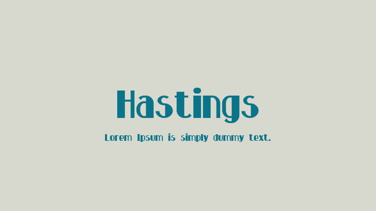 Hastings Font Family