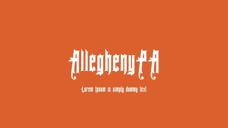 AlleghenyPA Font