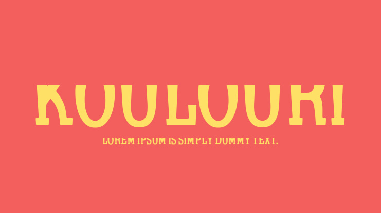 Koulouri Font