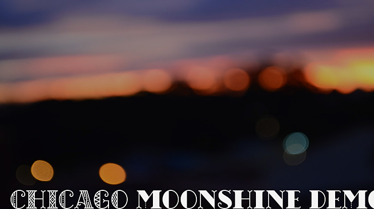 CHICAGO moonshine demo Font